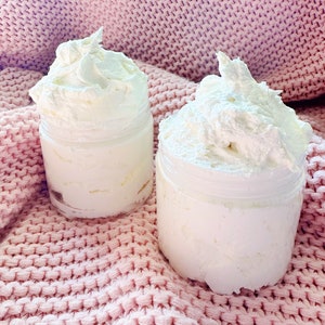 Rich Organic Whipped Body Butter - Unscented Natural Vegan Skincare, Nourishing Body Moisturizer, Ideal Spa Gift for Self-Care