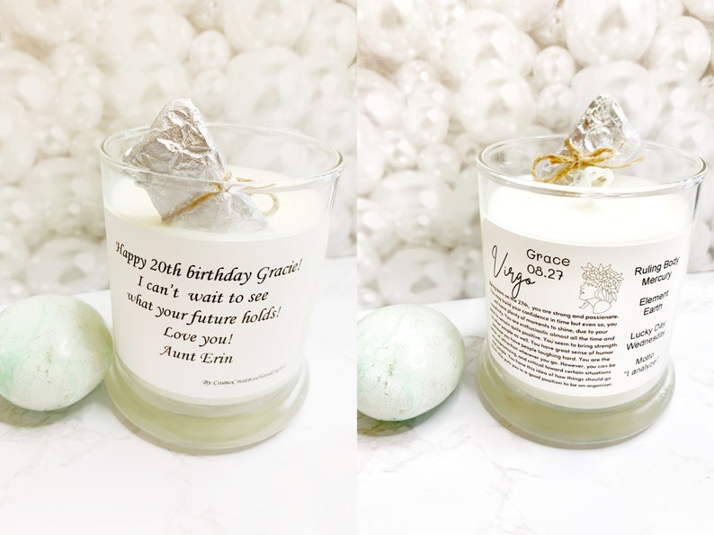 Birthdate Candle/ Zodiac Candle / Personalized Candle/ Etsy
