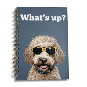 Doodle Notebook | Hardcover Dog Notebook | Stocking Stuffer | Lined | Dog Lover&#39;s Notebook | A5 notebook , dog mom, cockapoo dog lover