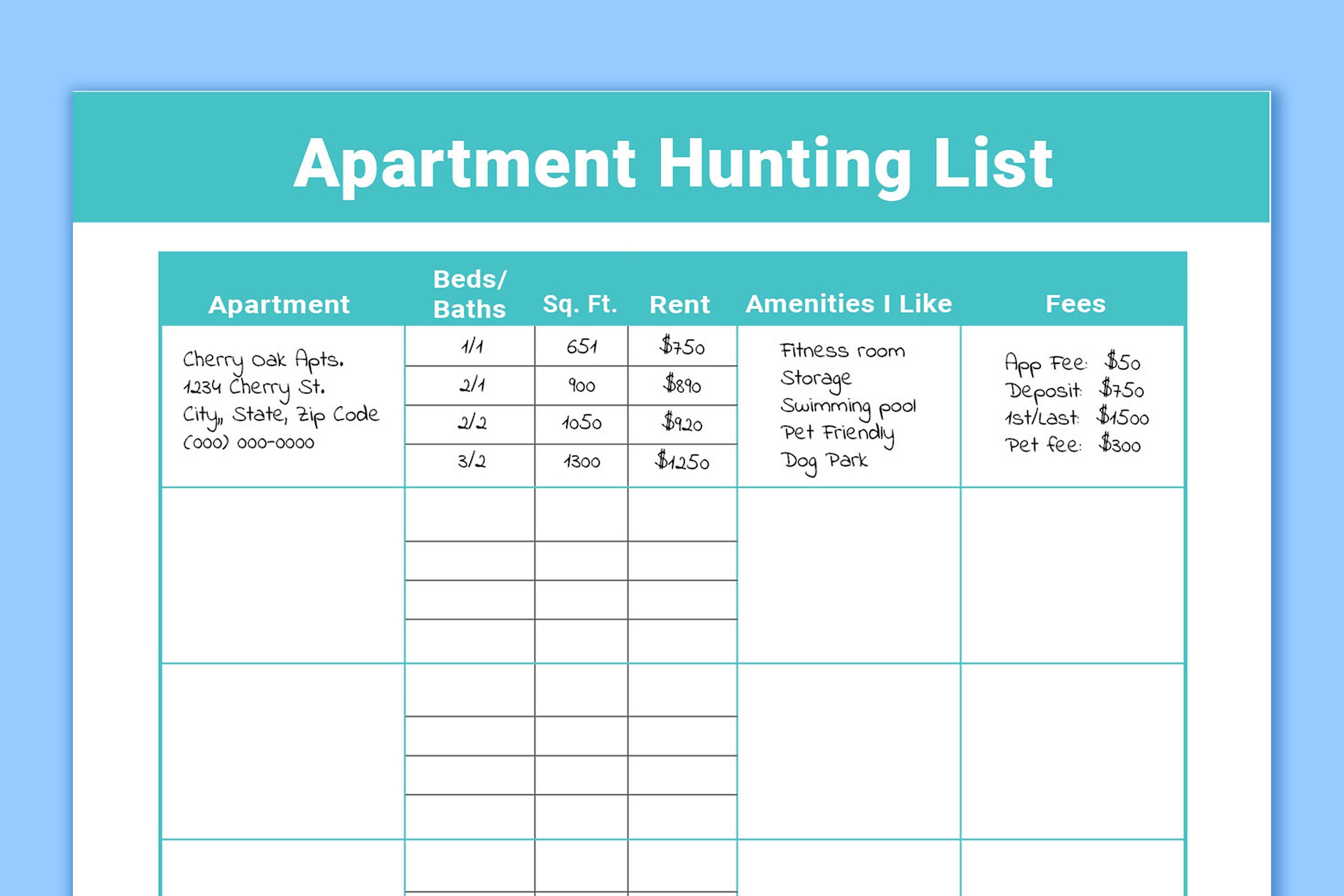 Apartment Search Bundle PRINTABLES Instant Download Etsy Apartment Search Bundle PRINTABLES Instant Download Etsy