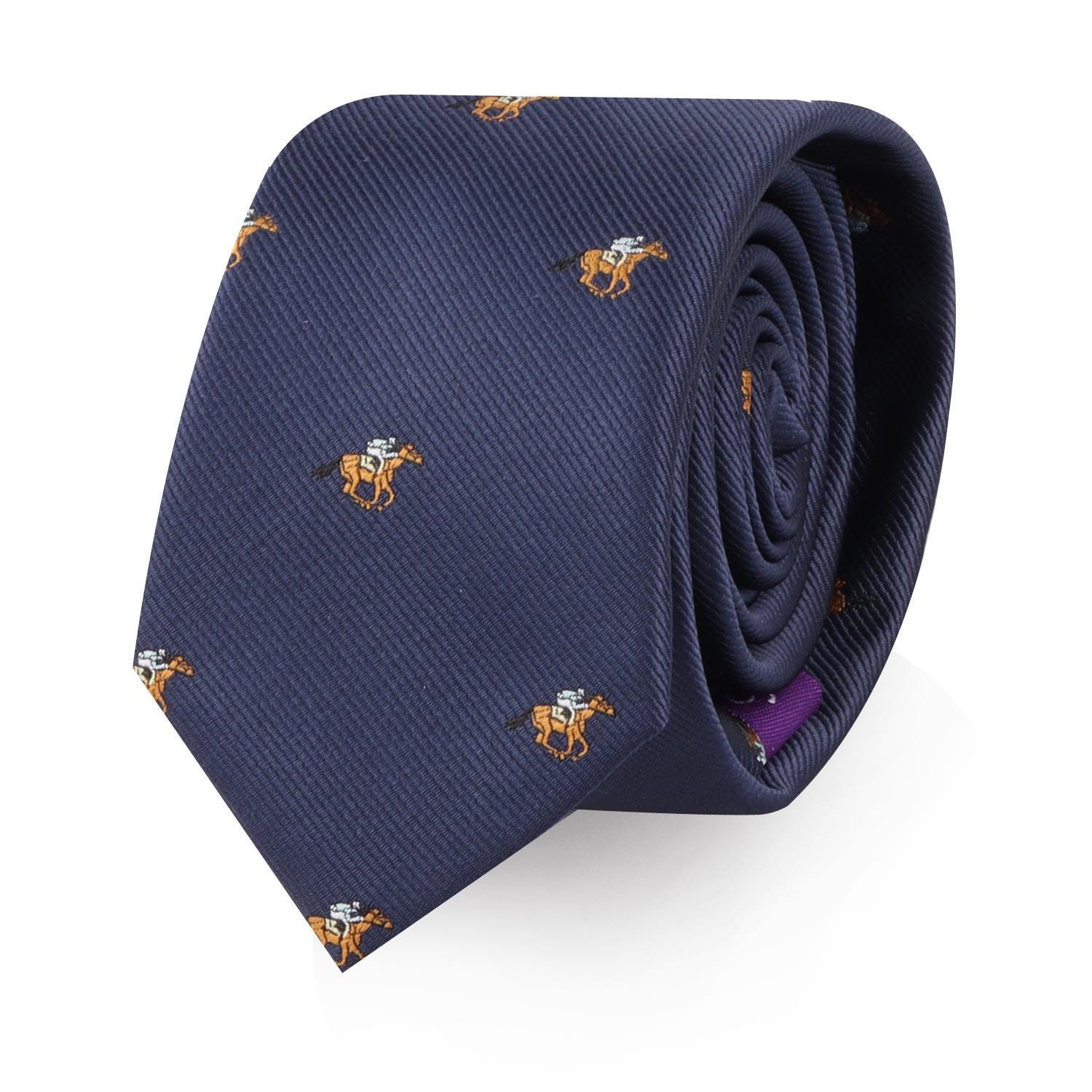 CRAVATE DE COURSES DE CHEVAUX | Cravate jockey Spring Racing Melbourne Cup Cravates Mariages | Cravates fantaisie Homme | Cravate de marié pour homme | Cousu main