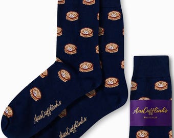 DUMPLING SOCKS | Groomsmen and Wedding Party Sock Idea | Fun Dumpling-Themed Gift for Men | Perfect for Food Lovers and Fun Fashion Fans