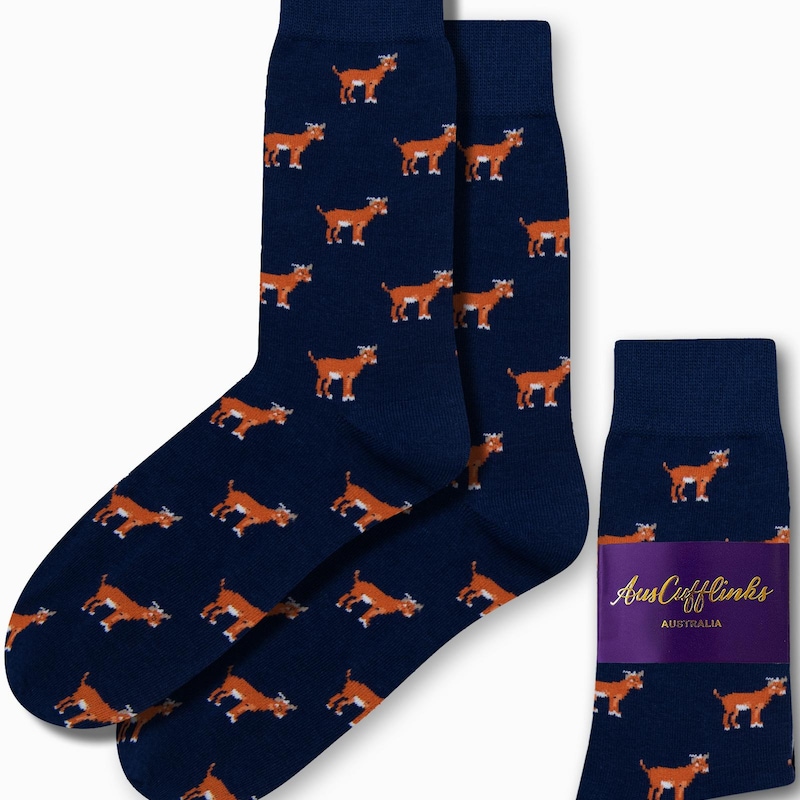 Many Mornings Warm Fox – Lustige Wintersocken Mit Fuchs-Muster, Größe 39-42, Aus Baumwolle/Nylon