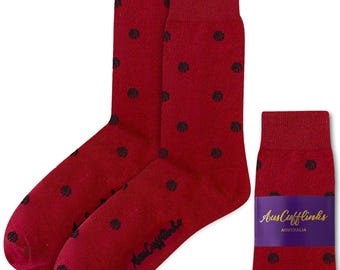 Red and Black Basketball Socks | Everyday Casual Style for Players, Coaches, and Fans | Great Sports Lover Gift | Christmas Gift for Him