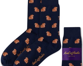 CAPYBARA SOCKS | Casual Everyday Wear for Men | Ideal Gift for Novelty Animal Lovers and Pet Enthusiasts | Wildlife Christmas Gift for Him