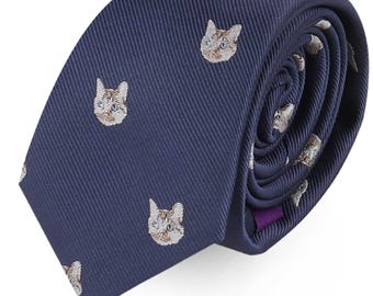 Cravatta Uomo Con Stampa Asino - Skinny, Moda Originale, Idea Regalo Divertente Per Matrimoni E Feste - 4