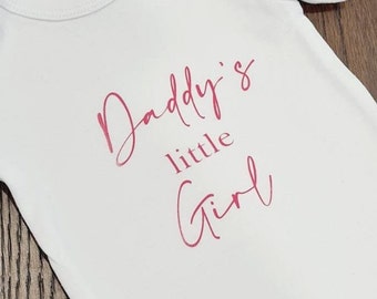 Daddy's Little Girl ONSIE | Baby Gift | First FATHERS DAY | Newborn | Announcement | Baby Shower | Gender Reveal | Surprise | Bodysuit