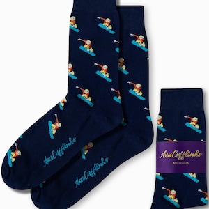 SNOWBOARDER SOCKEN | SNOW Boarding Socken Trauzeugen Socken Hochzeiten | Geschenk Neuheit Socken Männer | Weihnachtsstrumpf Stuffer | Schnee Socken