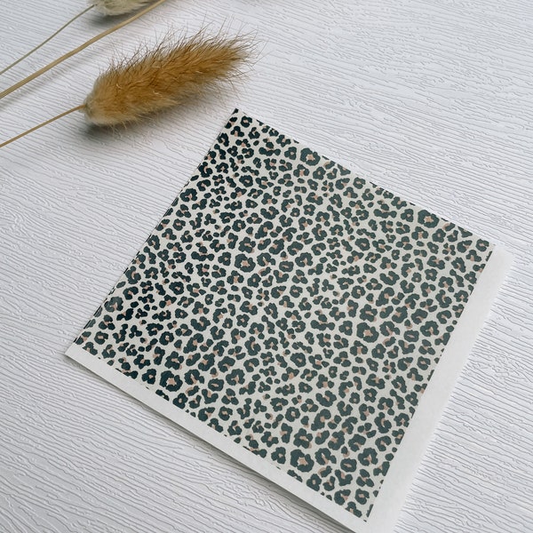 Leopardmuser Transferpapier für Polymerton / Leo Pattern Transferpaper for Polymer Clay