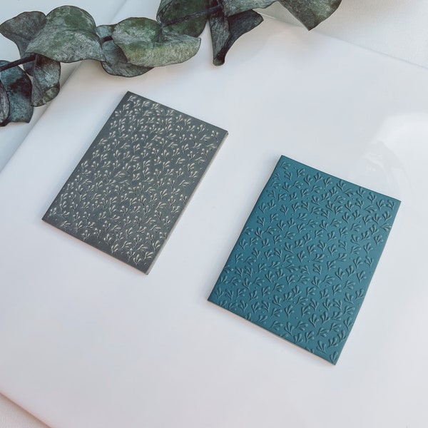 Polymer Clay Textur Mat / Texturmatte / Print / Small Flowers
