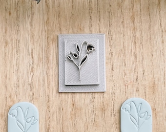 Clay Stamp / Snowdrop / Clay Cutter / Clay Molds / Fimo Accessories / Fimo Cutters / Handmade Jewelry