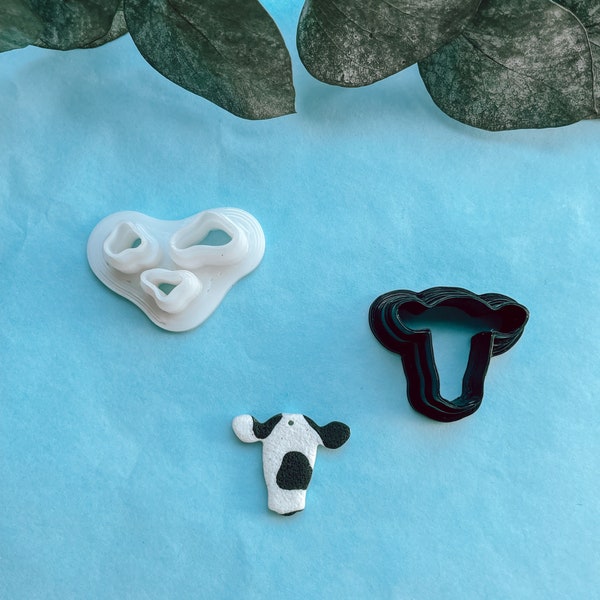 Coupe-argile / Vache / Cutter en argile / Moules en argile / Accessoires Fimo / Fimo Cutter / Cow Cutter / CowCutter / Bijoux faits à la main