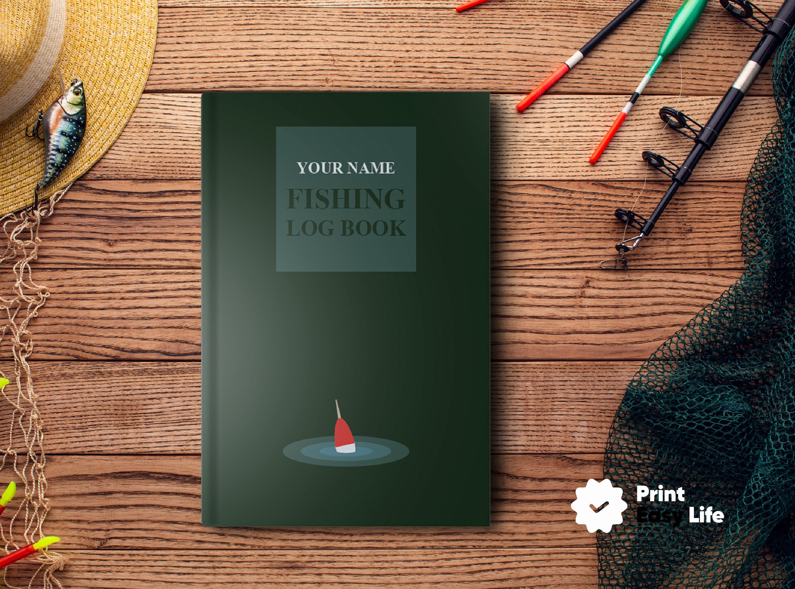 Personalized Fishing Log ! Fishing Log Book ! Fishing Diary ! Fisherman ...