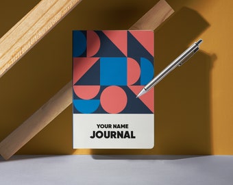 2024 Journal: A5 Notebook with Calendar, Goals Tracker, Personalized
