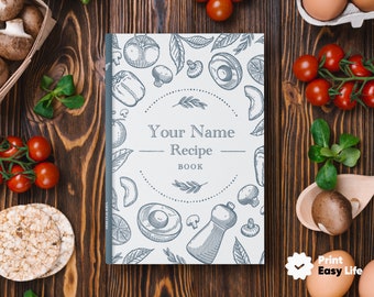 Personalized Recipe Book: Custom Cookbook, A5 Size ! Recipe Journal !