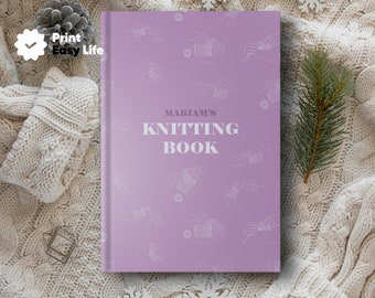 Knitting Journal ! Knitting Notebook ! Can Be Personalized ! Knitting Project Planner ! Best Gift For Knitter ! Knitting Book ! Yarn Ideas !