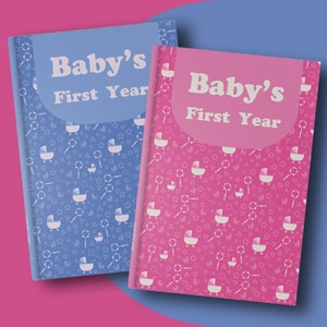 Spersonalizowany prezent na Baby Shower! Pierwszy rok życia dziecka! Organizer na życie dziecka! Dziennik dziecka! Spersonalizowana książka dla dziecka! Śledzenie życia dziecka! Planer!
