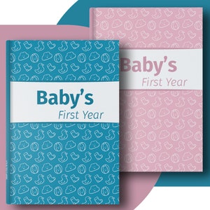Spersonalizowany prezent na Baby Shower! Pierwszy rok życia dziecka! Organizer na życie dziecka! Dziennik dziecka! Spersonalizowana książka dla dziecka! Śledzenie życia dziecka! Planer!