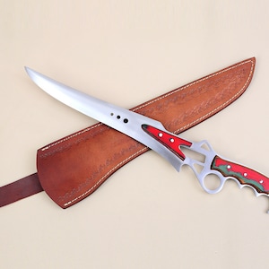 D2 Hunting Knife, Hard Steel Hunting Knife, Antique knife, Handmade knife, Unique style knife, Gift Knife, (HKD2-1)