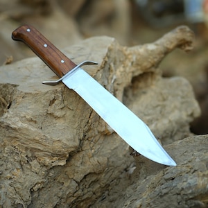 Bowie Knife, Hard Steel Hunting Knife, Sharp Blade knife, Antique knife, war knives, handmade knives, Unique style knife, Christmas Gift,