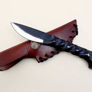 Dog Head Rail Iron knife, Unique Design Hand Forged Gift Knife, Antique Medieval Knife. (RIK-12)