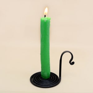 Round Base Candle Stand, Handmade Candle Holder, Candle Stand, hand forged stand, Camping Light Stand, Camping Candle Holder (CH-03)