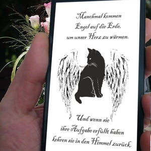 Carte électronique de condoléances de deuil de chat