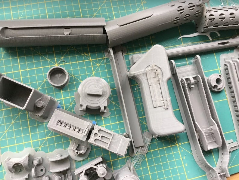Star Wars E11 Blaster 3D Printed Model Kit | Etsy