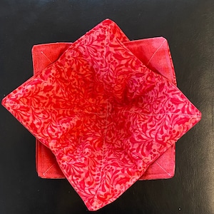 Microwave Bowl Cozy (4), Soup Bowl Cozy, Hot Bowl Holder, Bowl Cozy, Microwave Bowl Holder Reversible - Other Colors Available