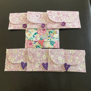 Hecho a mano, titular de tarjeta de regalo de tela reutilizable, sobre de tarjeta de regalo, billetera de tarjeta de regalo, titular de tarjeta de regalo del maestro