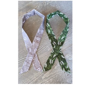 kühlender Hals-Wrap, kühlende Krawatte, kühlender Hals-Schal, kühlender Hals-Wrap, Nackenkühler, coole Krawatte, wiederverwendbar - GRÜN oder GRAU 10x10