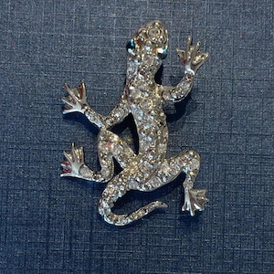 Rhinestone Lizard Brooch. Coat jewelry, Brooch, Pins, Accessories.
