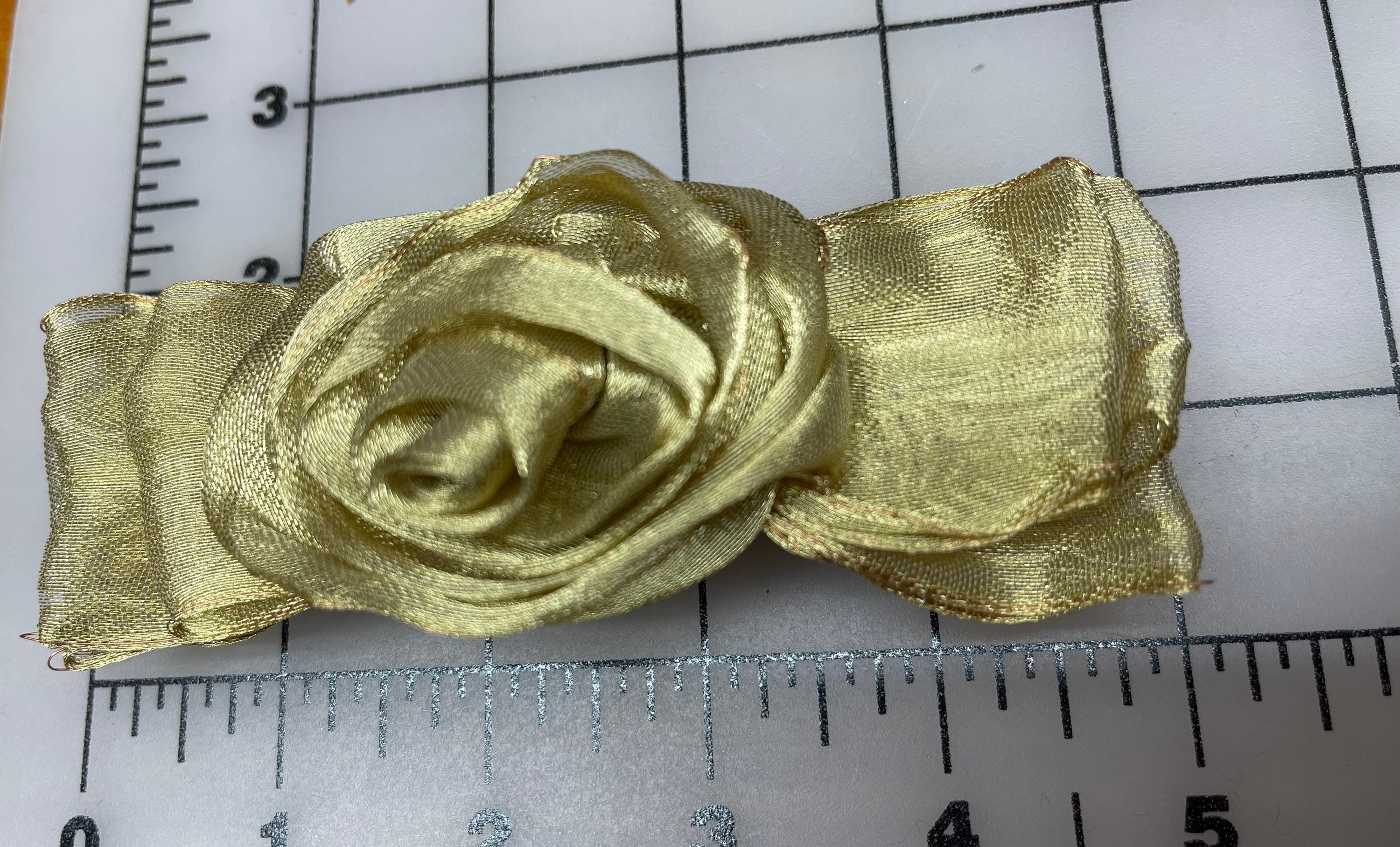 Vintage Gold French Hair Barrette. Made in France. Sold 
