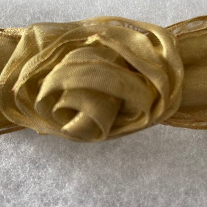 Vintage Gold French Hair Barrette. Made in France. Sold individually.