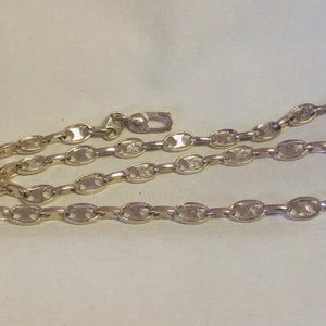 handmade one of a kind silver anchor chain