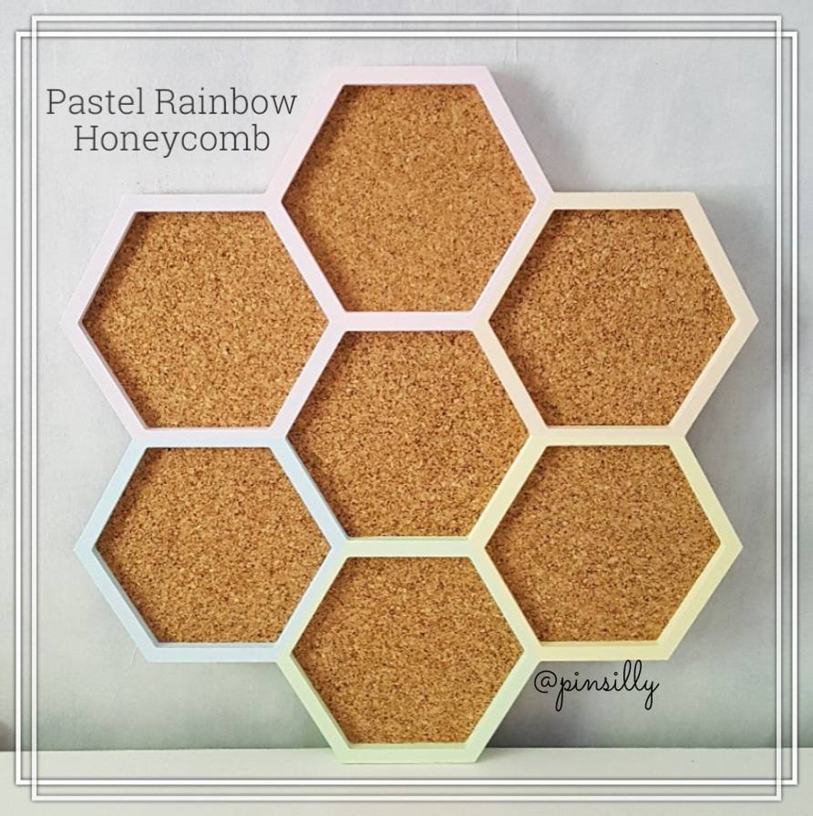 Pin Board Extra Large Pastel Rainbow Pin Board Pin Etsy