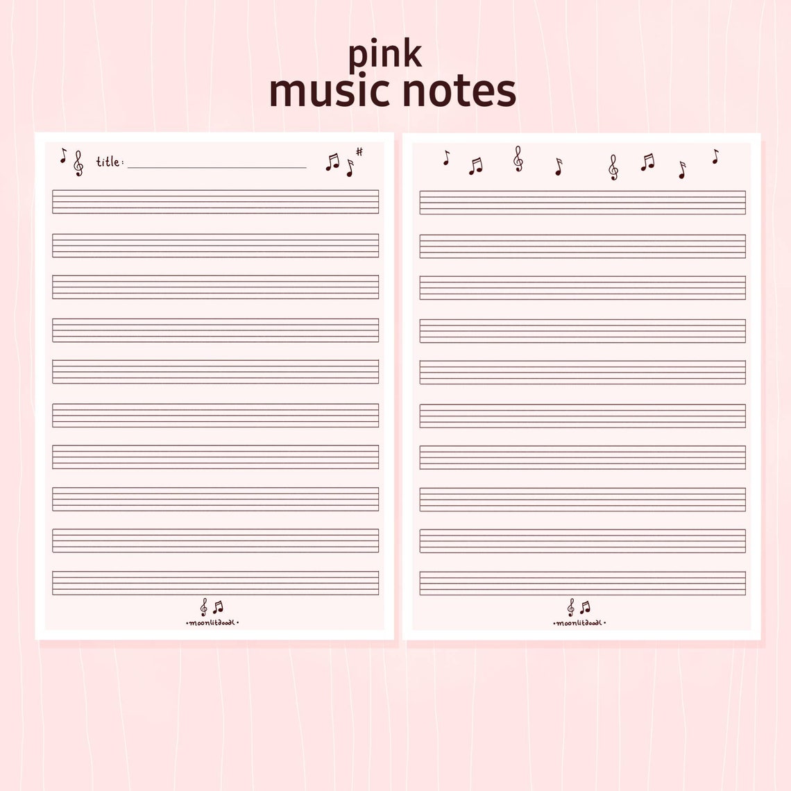 Blank Sheet Music Printable A4 US Letter - Etsy UK