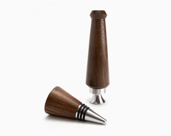 Walnut Bottle Stopper / Opener Set, Capitol