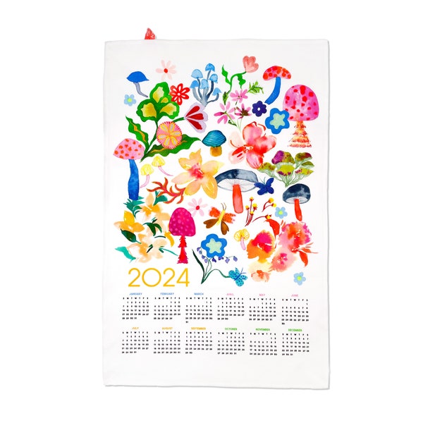 Tea Towel Calendar Etsy