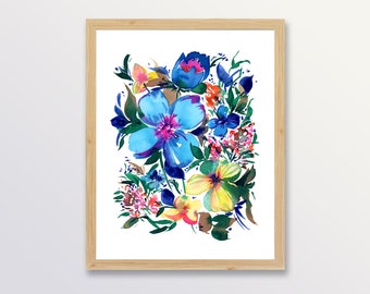 Bright Bouquet, Floral Painting Wall Art