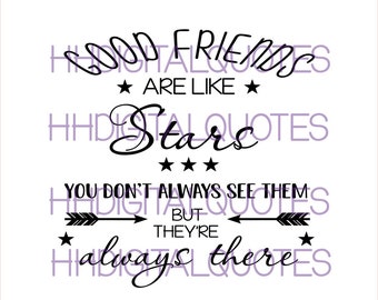 Good Friends Are Like Stars Svg Etsy