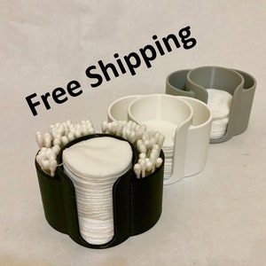 Makeup Remover and Q-tip organizer |  Cotton Swab Organizer | Bathroom Organizer | Qtip Holder | Makeup organizer