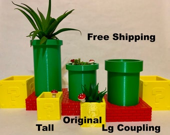 Mario Bros Succulent Planter with drainage