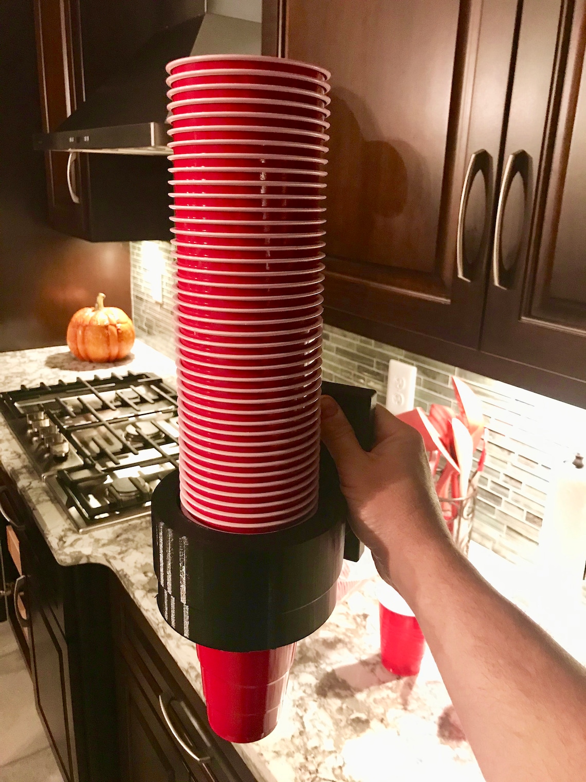 Solo Cup Holder Dispenser Wall Mounted With Marker Mount Etsy