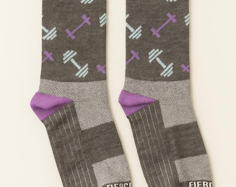 Lift Strong Socks | Gym Gift for Him or Her | Fitness & CrossFit Socks |  Strength Training Apparel | One Size Fits All