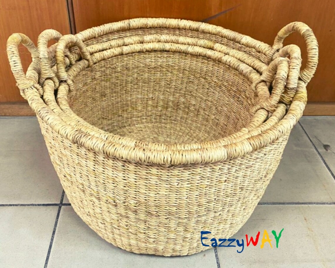 Set of 3 Mini Laundry Basket Large Laundry Basket African Etsy