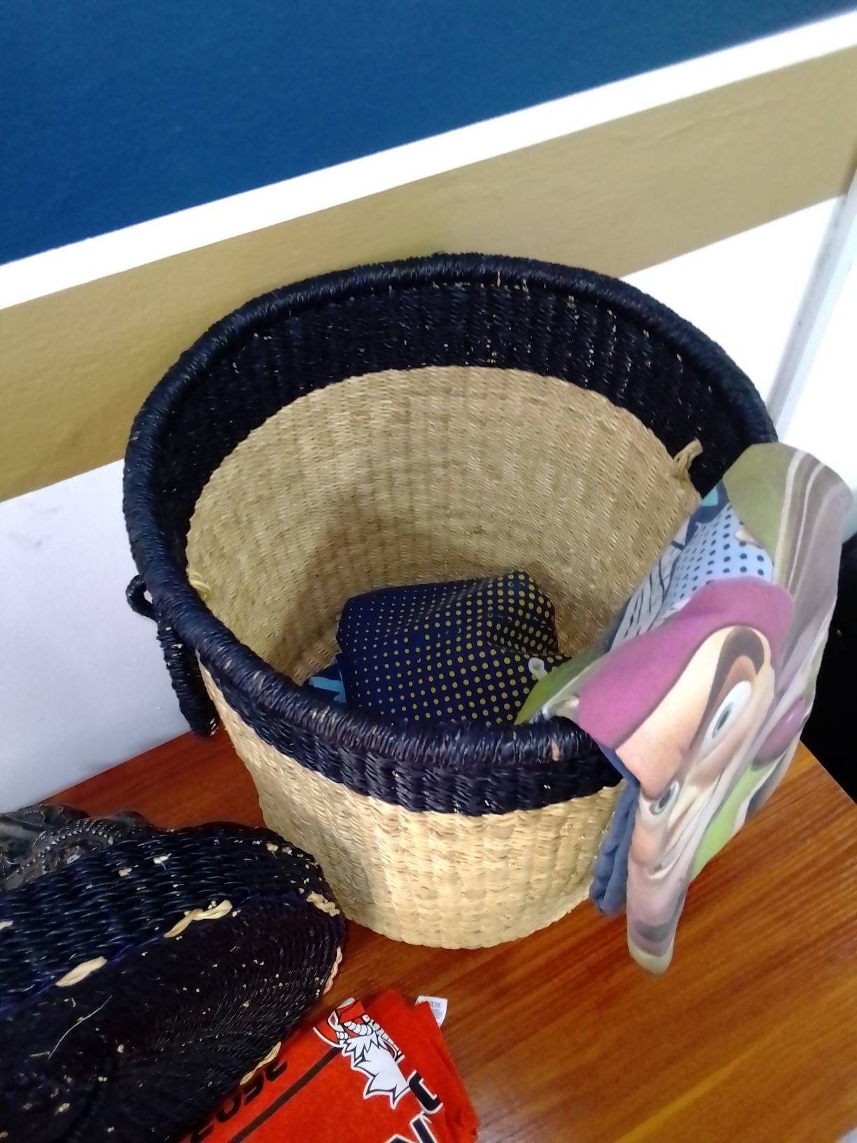 Set von 3 gewebten Wäschekorb mit Deckel große Wäschekorb | Etsy