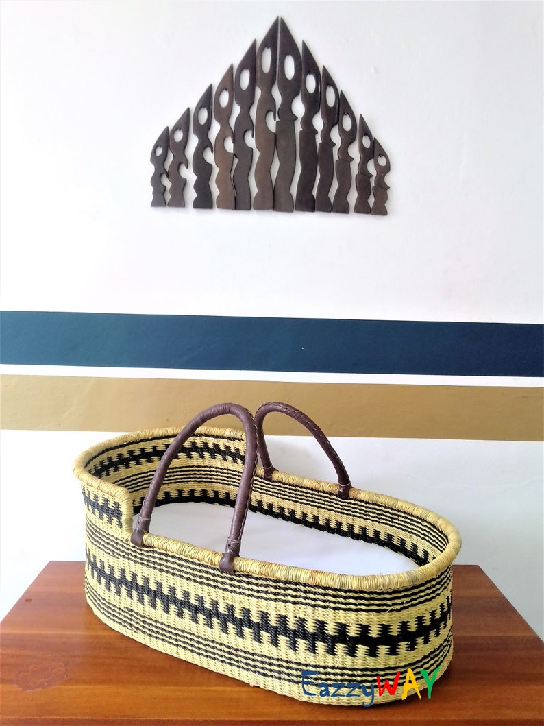 Baby Moses Basket With Pad Moses Basket Bed African Moses Etsy
