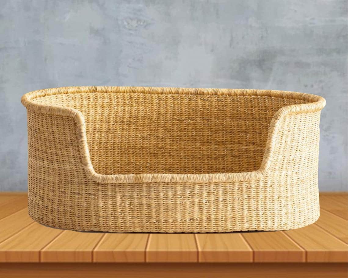 extra large wicker dog bed