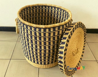 Laundry Basket With Lid, Large Laundry Basket, African Laundry Basket